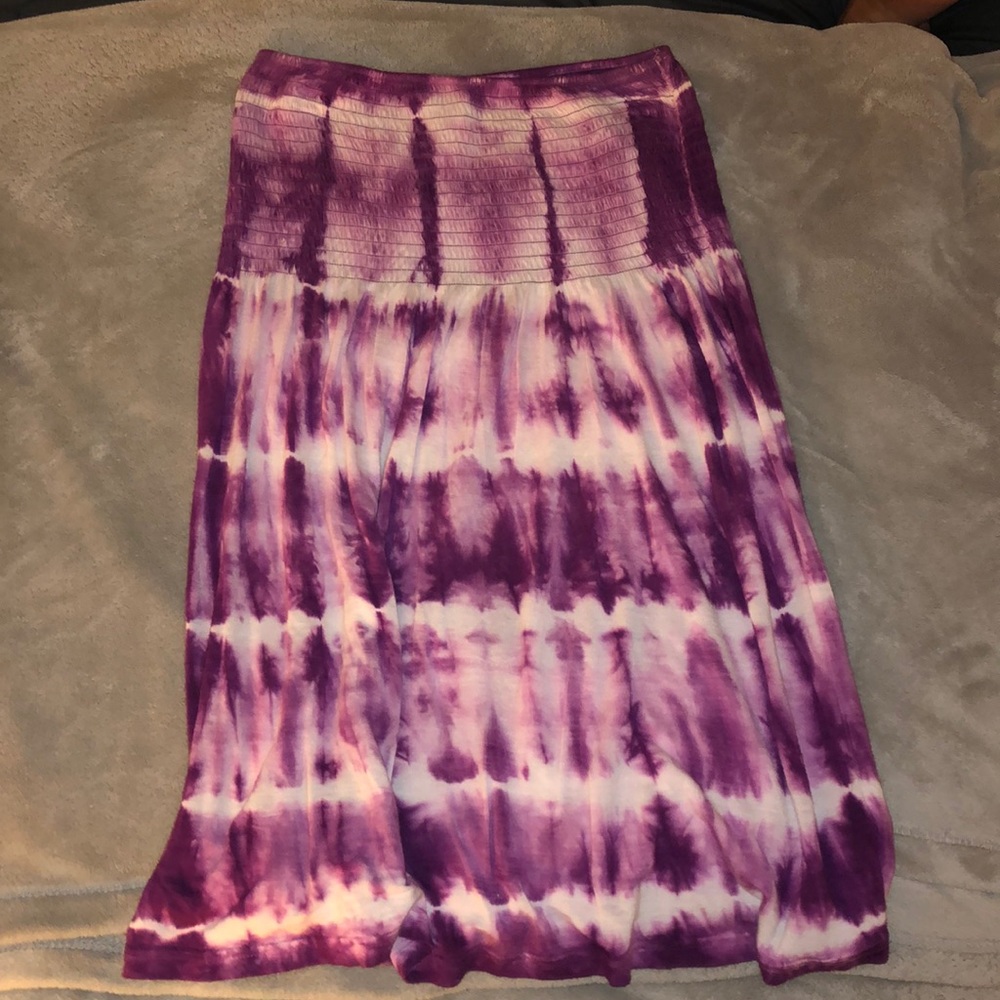 Purple Tie-Dye Dress